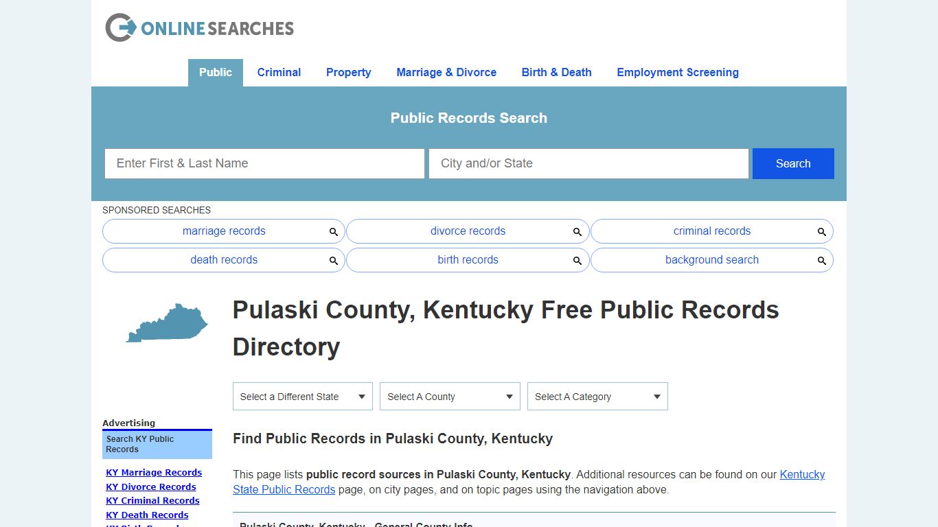 Pulaski County, Kentucky Free Public Records Directory